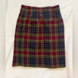 Vintage Wool Pencil Mini Skirt Size 4P Made in USA